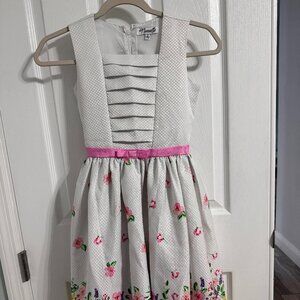 Nannette Girls Floral Bow Dress - Wore Once - EUC - Size 12 - Spring